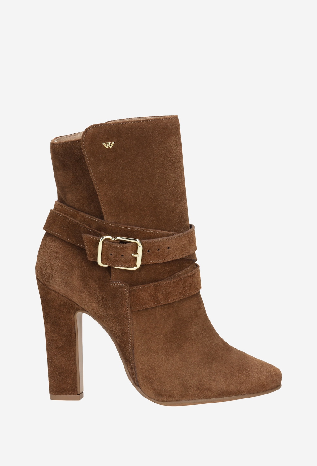Dávka štýlu s hnedými členkovými čižmami na opätku  55011-62 Widok 2