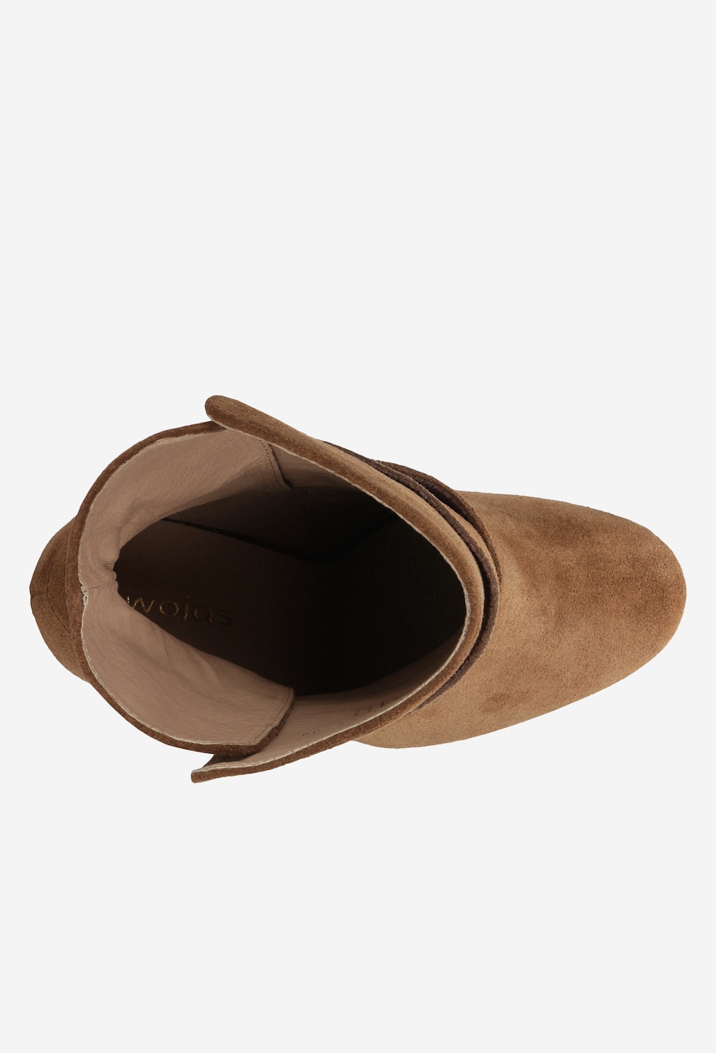 Dávka štýlu s hnedými členkovými čižmami na opätku  55011-62 Widok 5