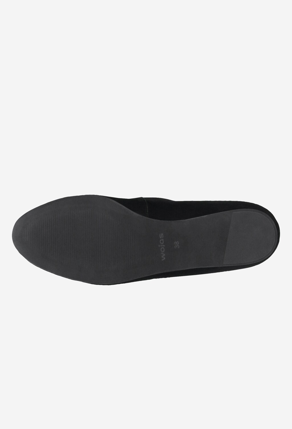 Czarne eleganckie baleriny z weluru 44005-61 Widok 5