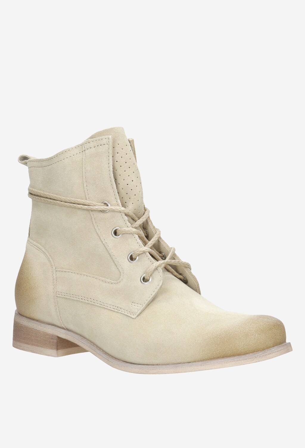 Beżowe trzewiki damskie 64000-64 Widok 2