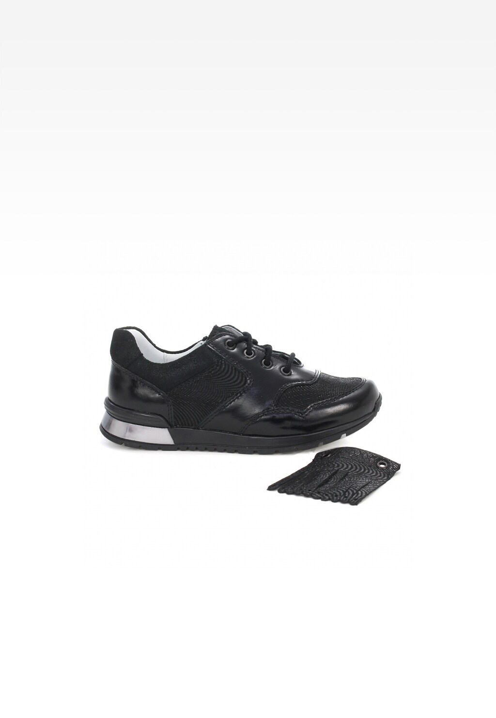 Półbuty BARTEK T-48695/SZ/1R8, dla dziewcząt, czarny Widok 9