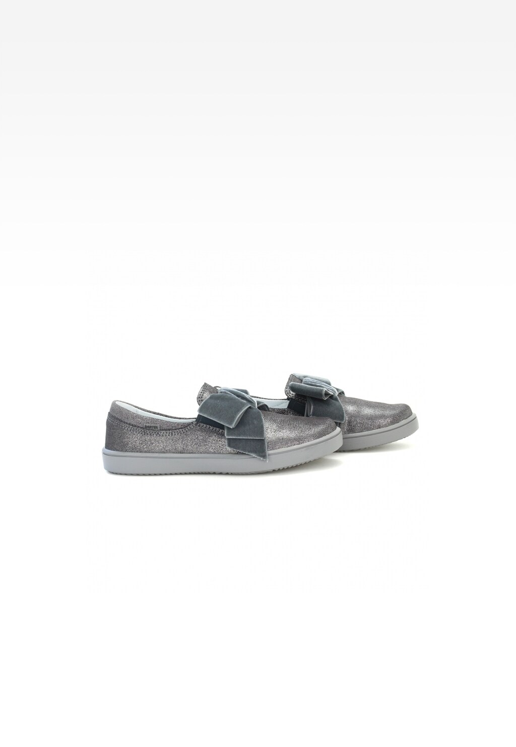 Półbuty BARTEK W-45384/SZ/11M, dla dziewcząt, szaro-srebrny Widok 7