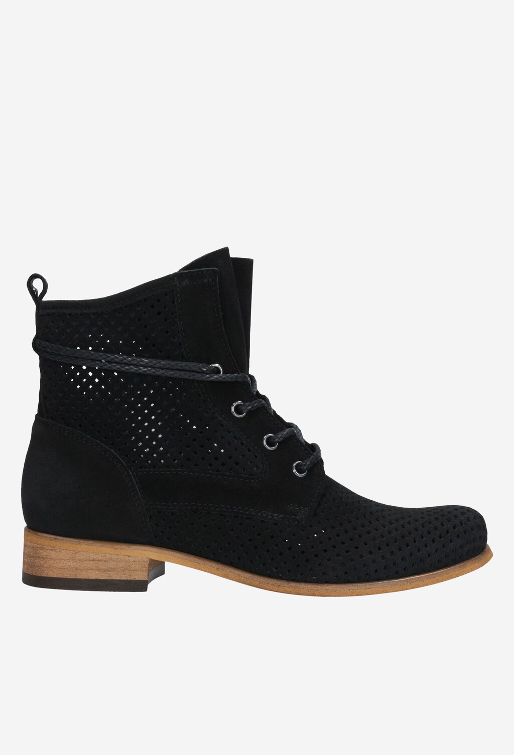 Czarne trzewiki damskie 64000-61 Widok 1