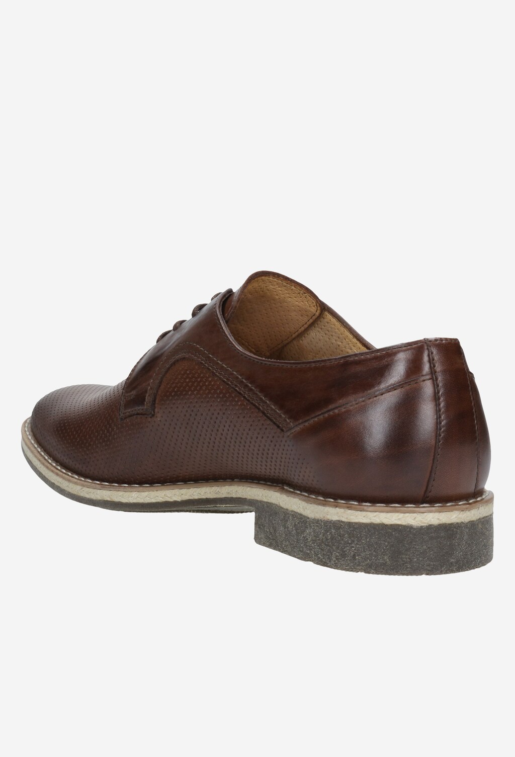 Brązowe półbuty męskie 10033-52 Widok 3