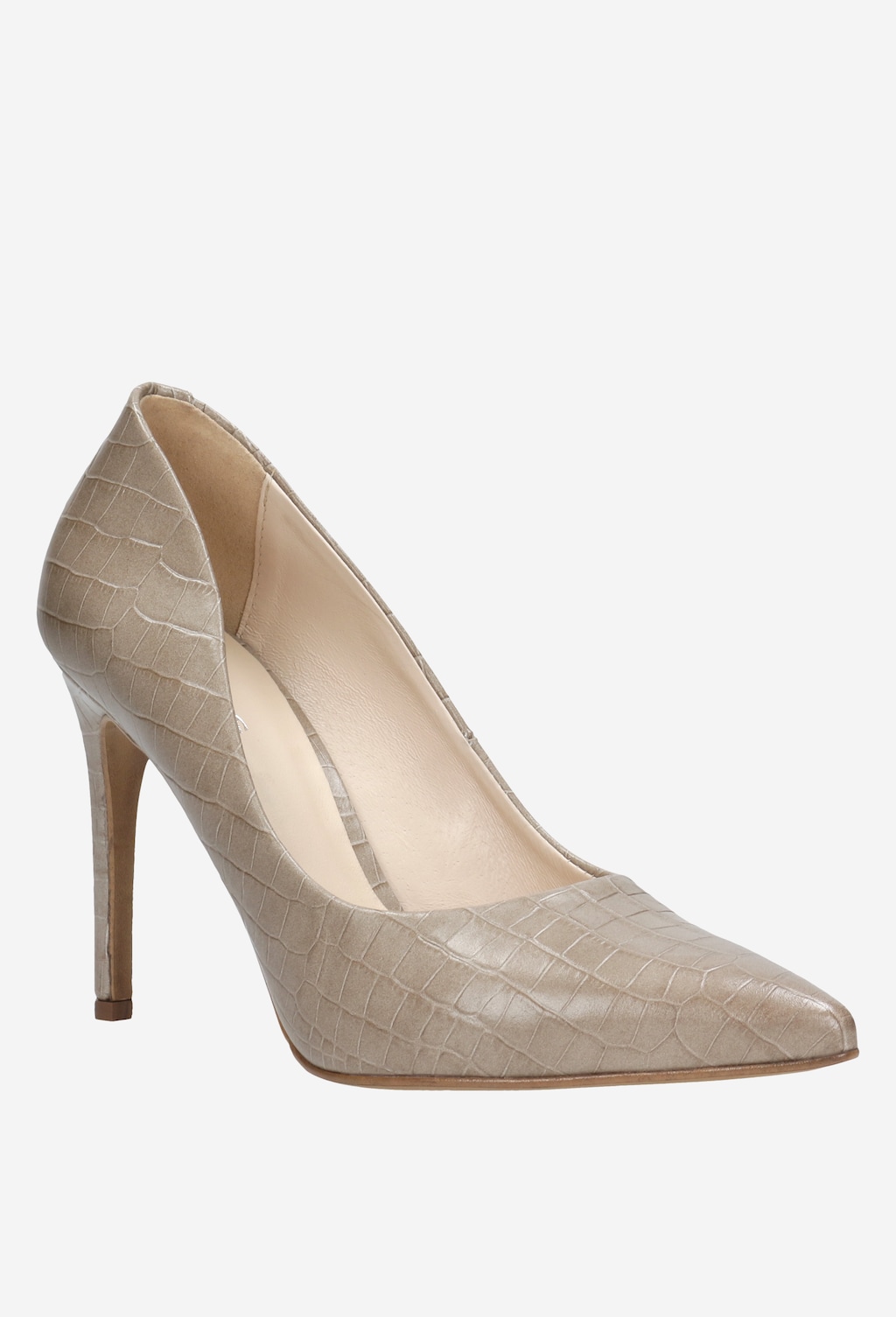 Beżowe czółenka damskie 35024-54 Widok 2