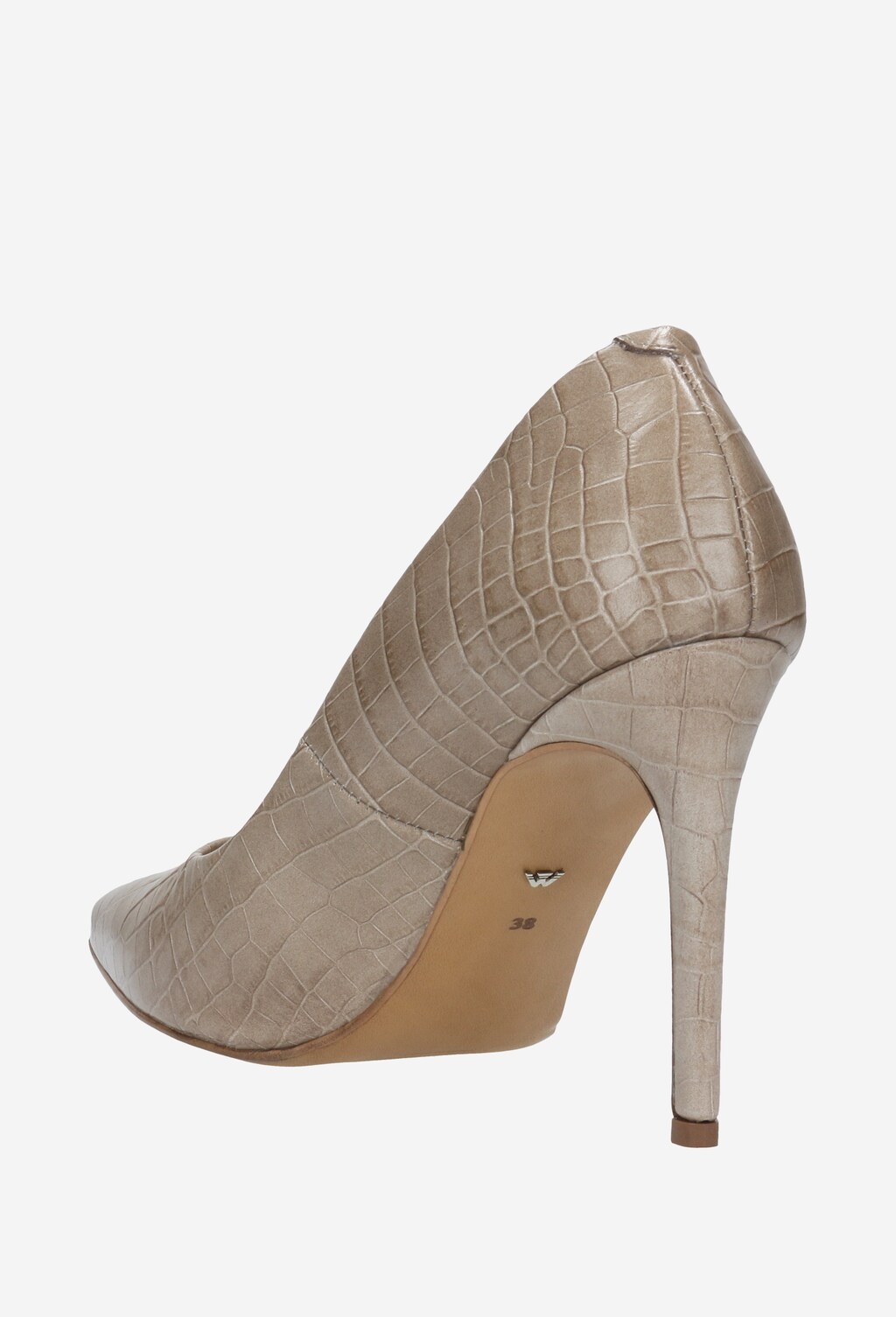 Beżowe czółenka damskie 35024-54 Widok 3