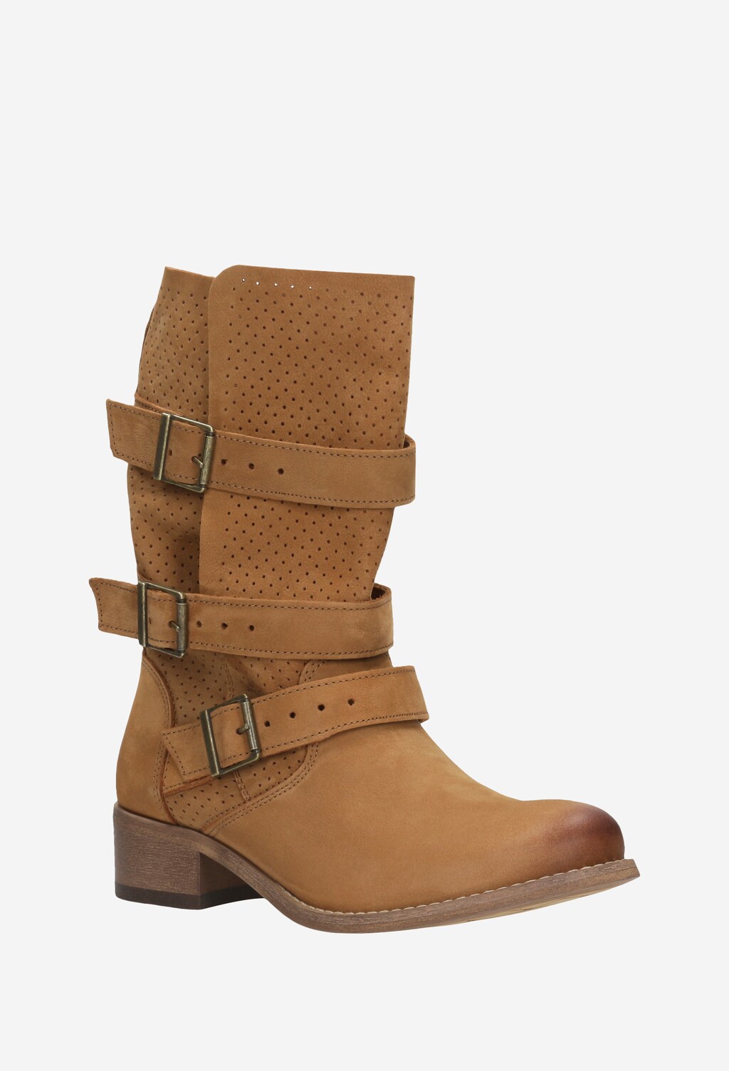 Hnedé nízke čižmy pre každú správnu kovbojku 55013-23 Widok 2