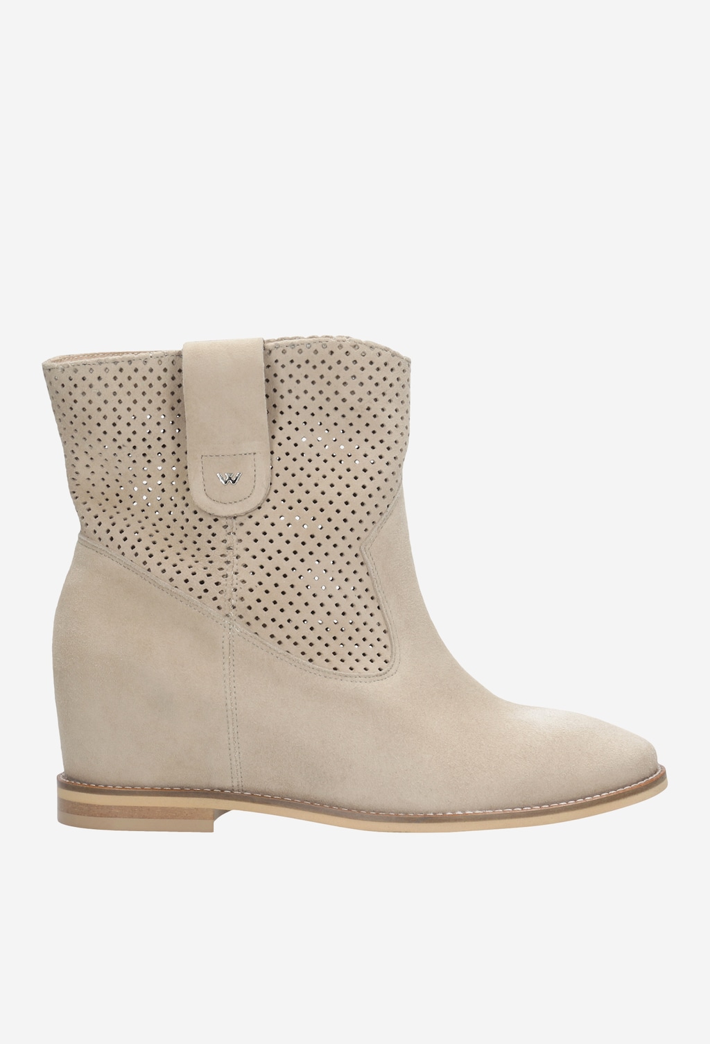 Beżowe botki damskie 55014-64 Widok 1