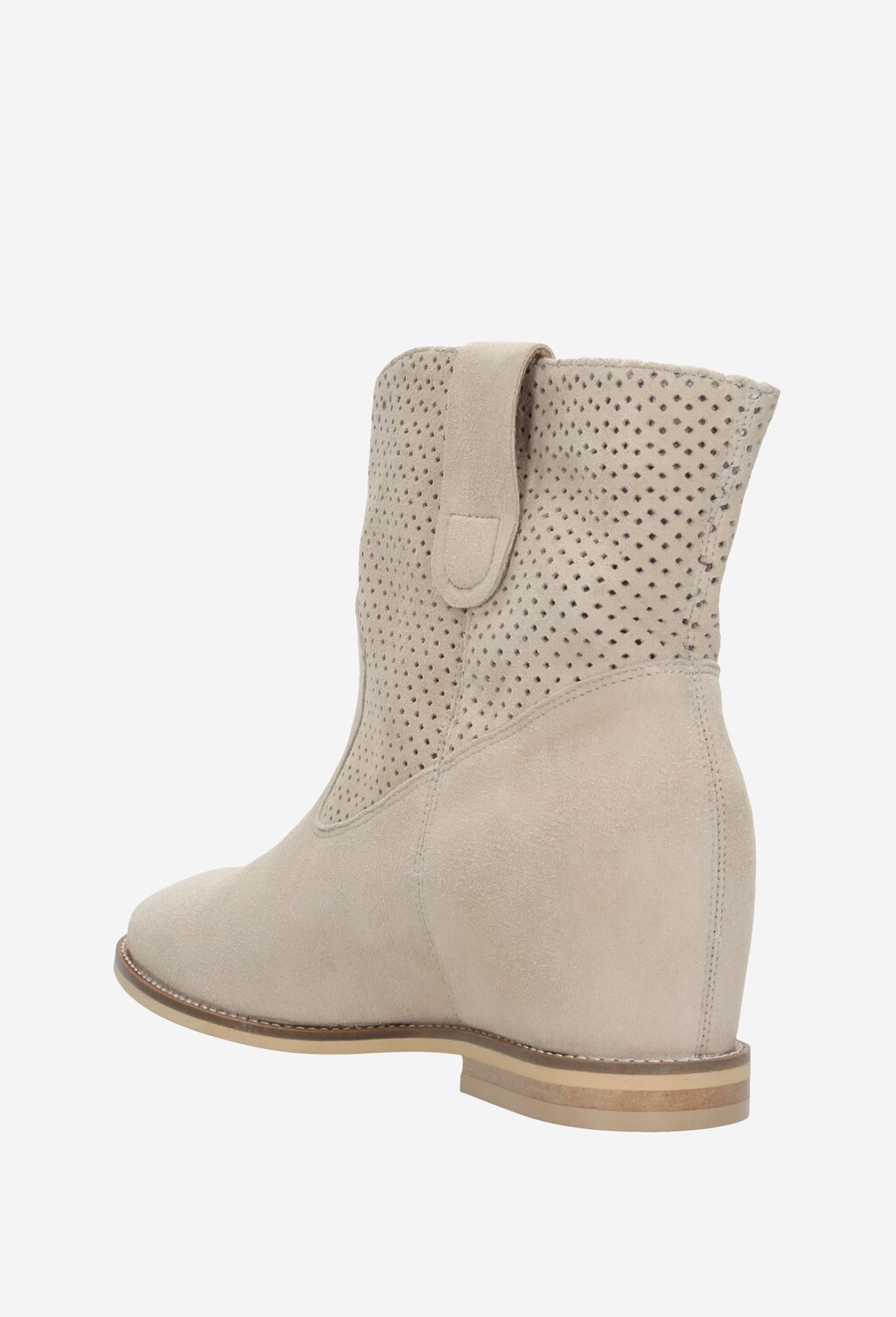 Beżowe botki damskie 55014-64 Widok 3