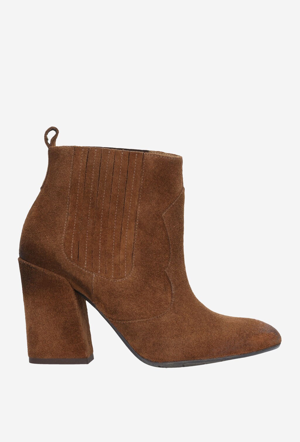 Brązowe botki damskie 55009-62 Widok 2