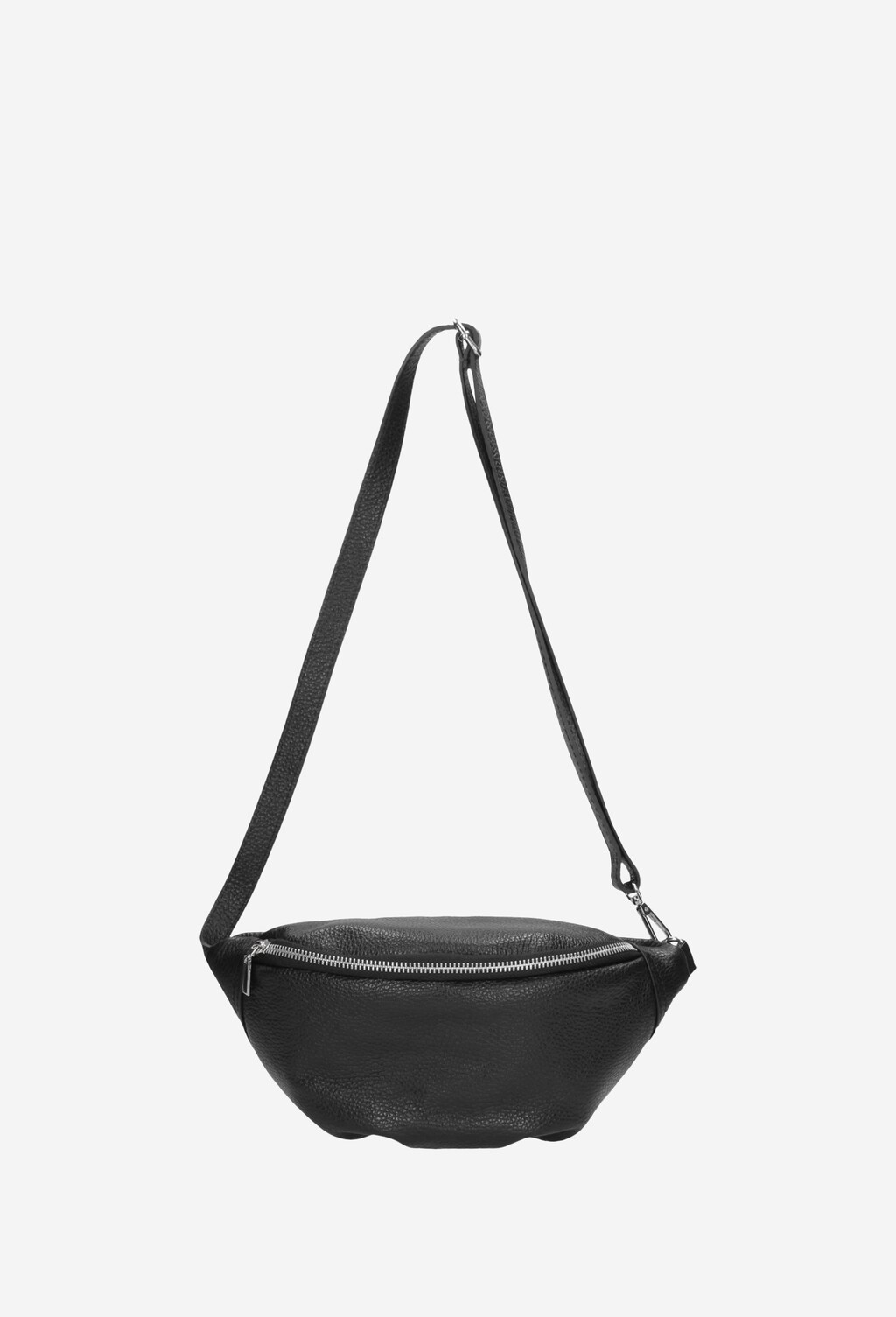 Černá unisex kabelka z kvalitní hladké kůže 80035-51 Widok 4