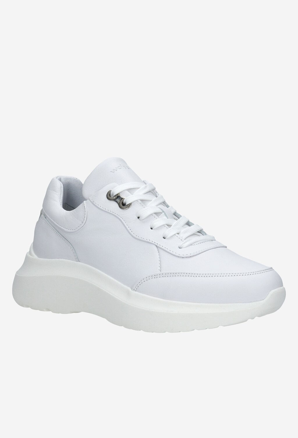 Biele dámske športové tenisky z kvalitnej lícnej kože 46041-59 Widok 3