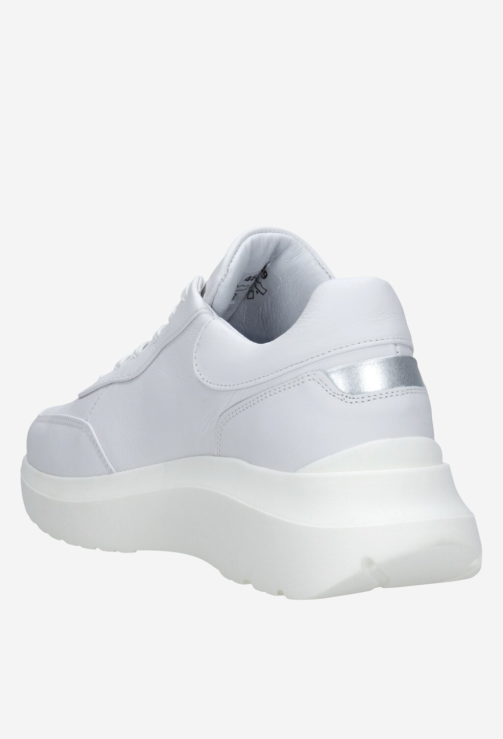 Biele dámske športové tenisky z kvalitnej lícnej kože 46041-59 Widok 4