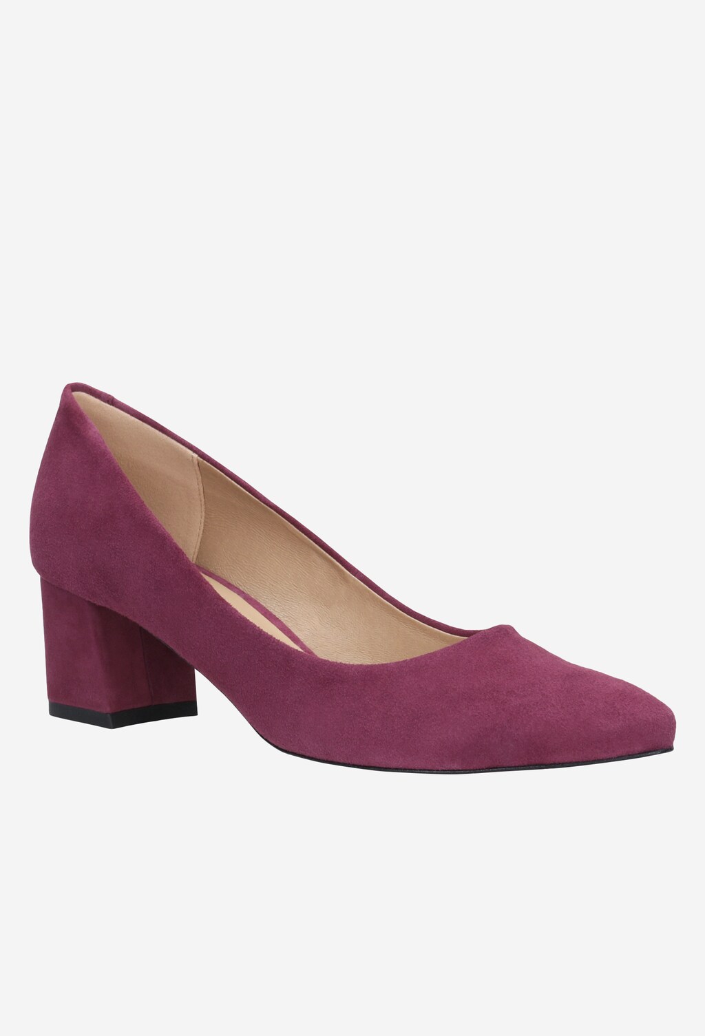 Amarantowe czółenka damskie 35026-65 Widok 2