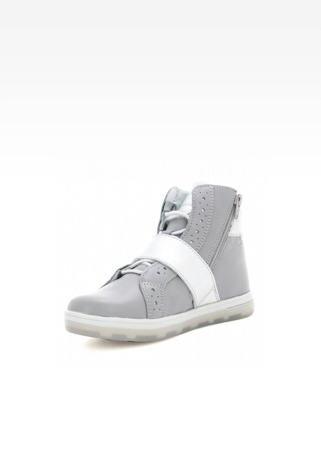 Botki BARTEK W-27376/SZ/0A7, dla dziewcząt, szaro-srebrny Widok 3