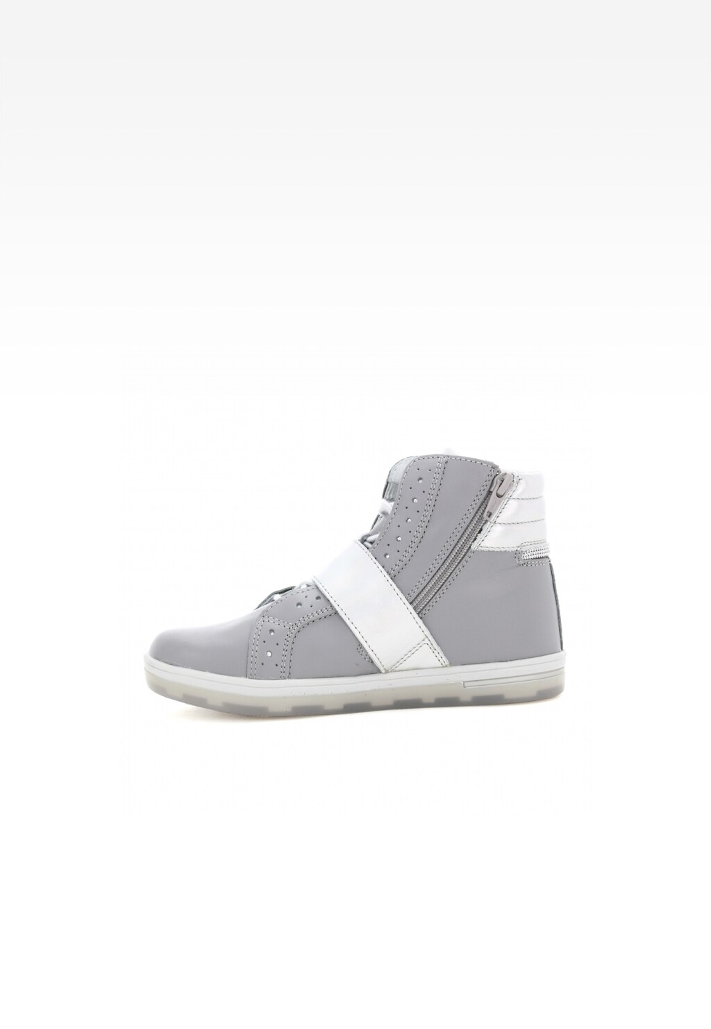 Botki BARTEK W-27376/SZ/0A7, dla dziewcząt, szaro-srebrny Widok 4