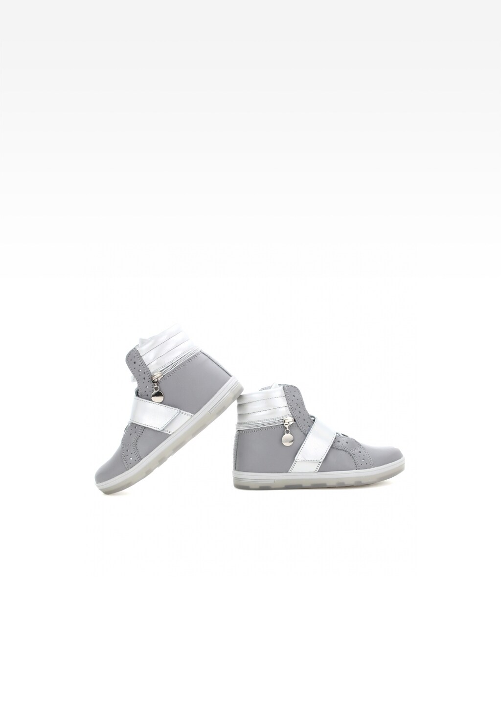 Botki BARTEK W-27376/SZ/0A7, dla dziewcząt, szaro-srebrny Widok 6