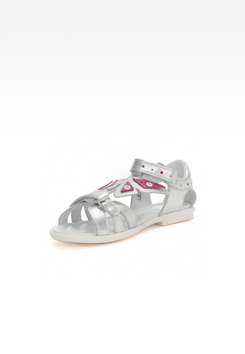 Sandały BARTEK W-39209/12D, dla dziewcząt, srebrny Widok 3