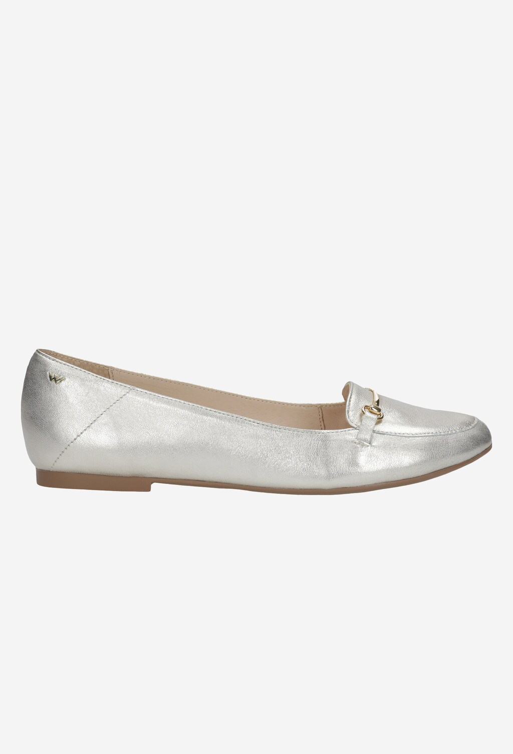 Złote baleriny damskie 44000-58 Widok 1