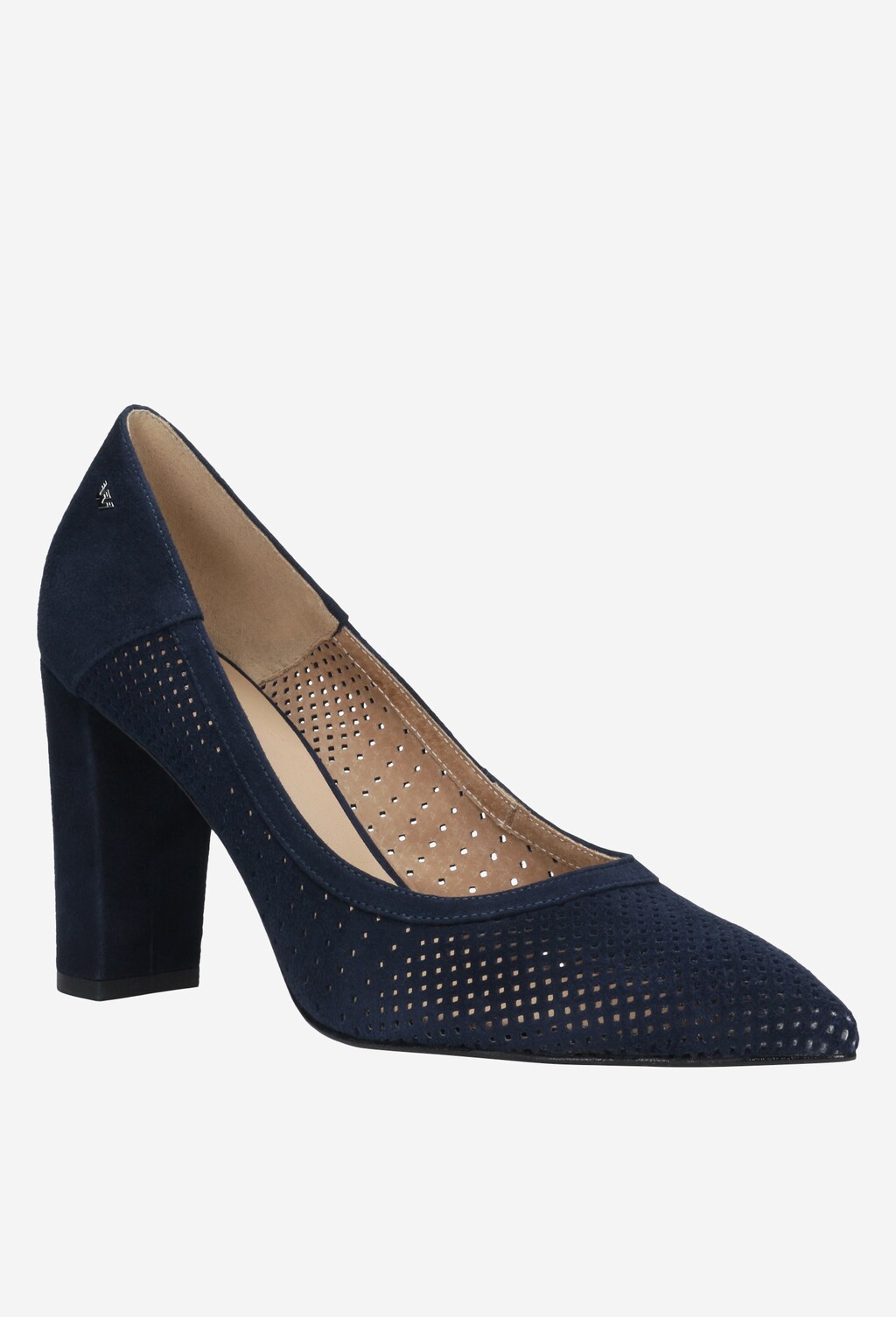 Granatowe czółenka damskie 35034-66 Widok 2