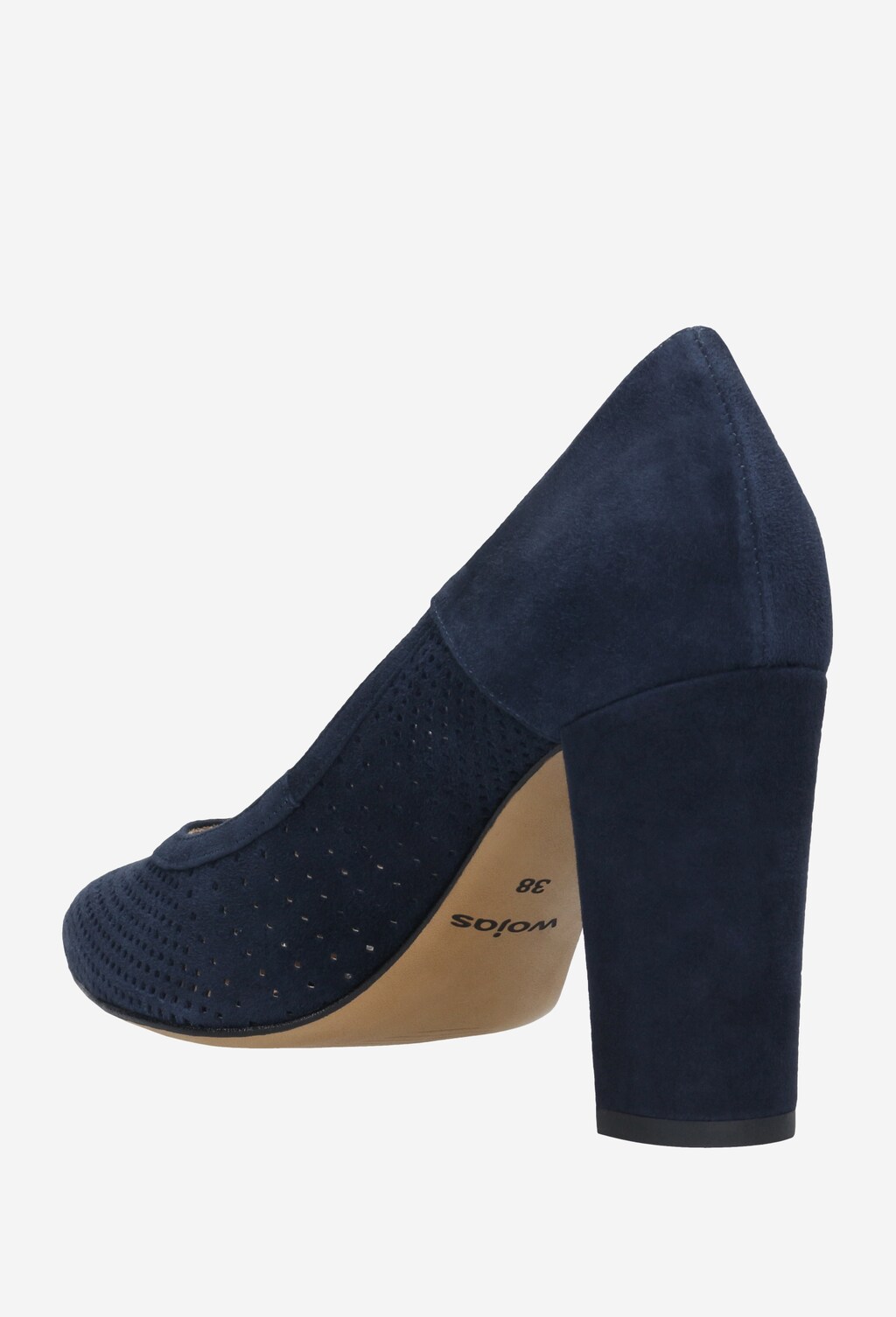 Granatowe czółenka damskie 35034-66 Widok 3