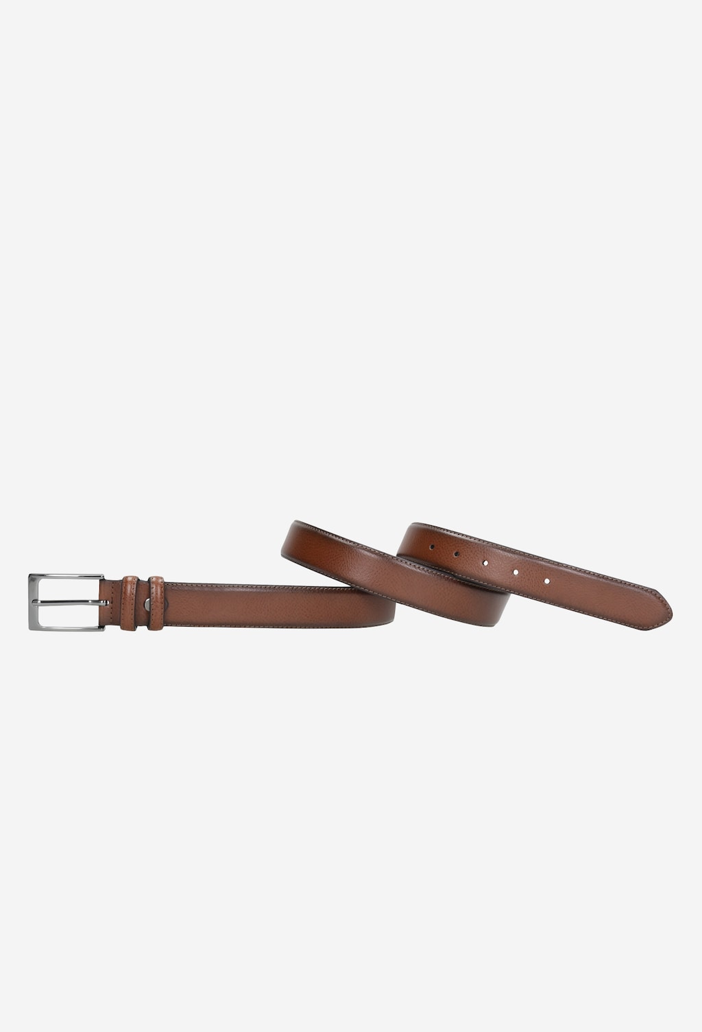 Elegantní kožený pásek pánský z hnědé kůže 93003-52 Widok 3