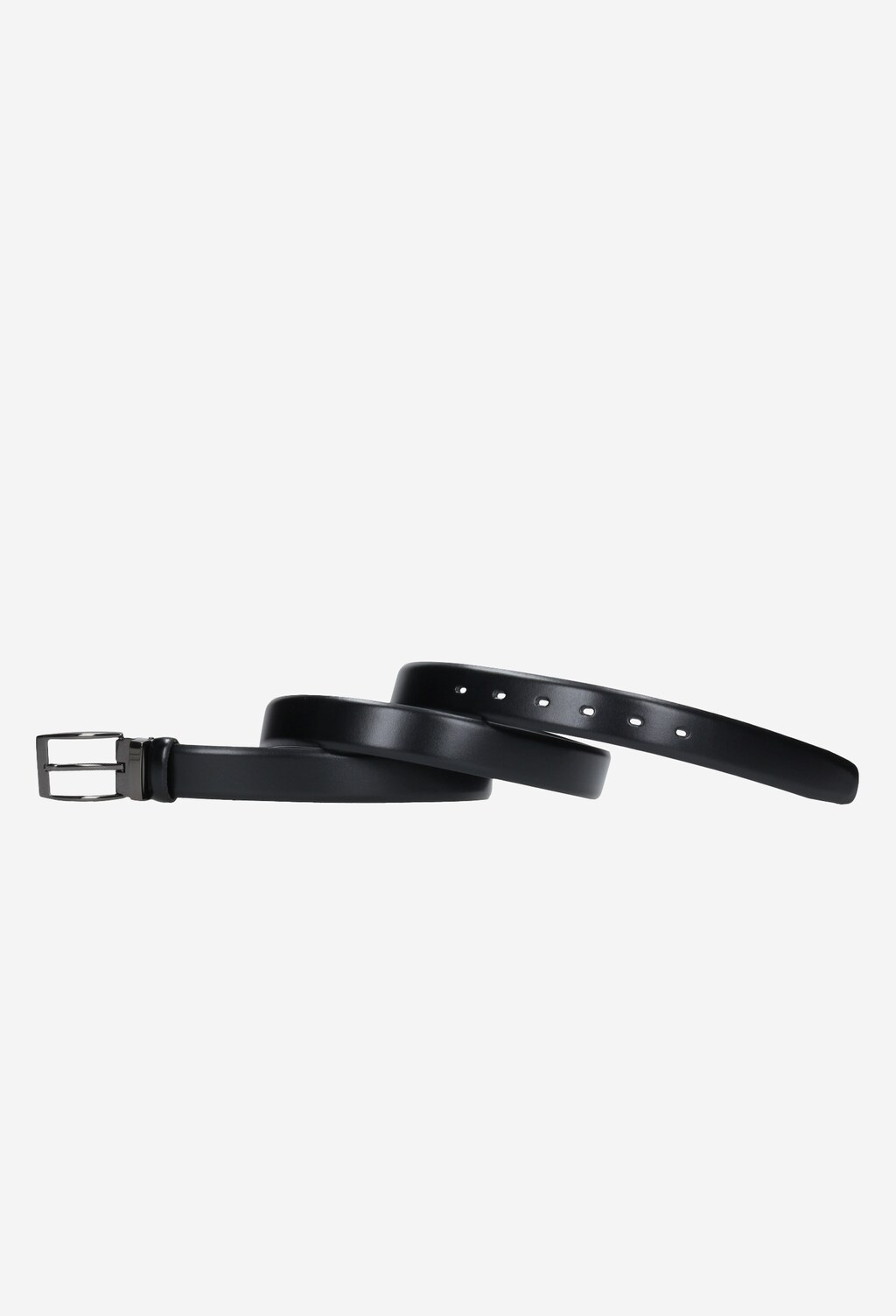 Czarny elegancki pasek męski 93001-51 Widok 2