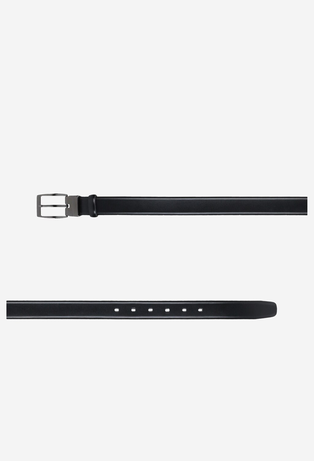 Czarny elegancki pasek męski 93001-51 Widok 4