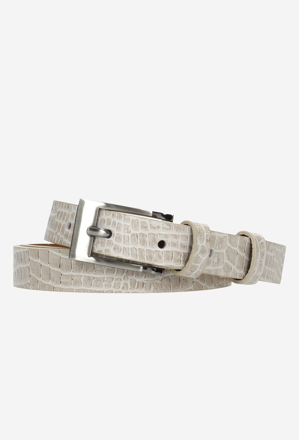 Beżowy pasek damski ze sprzączką 93008-54 Widok 1