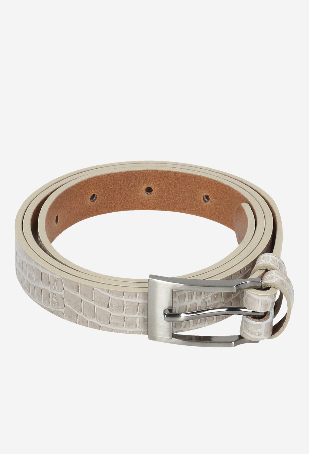 Beżowy pasek damski ze sprzączką 93008-54 Widok 5