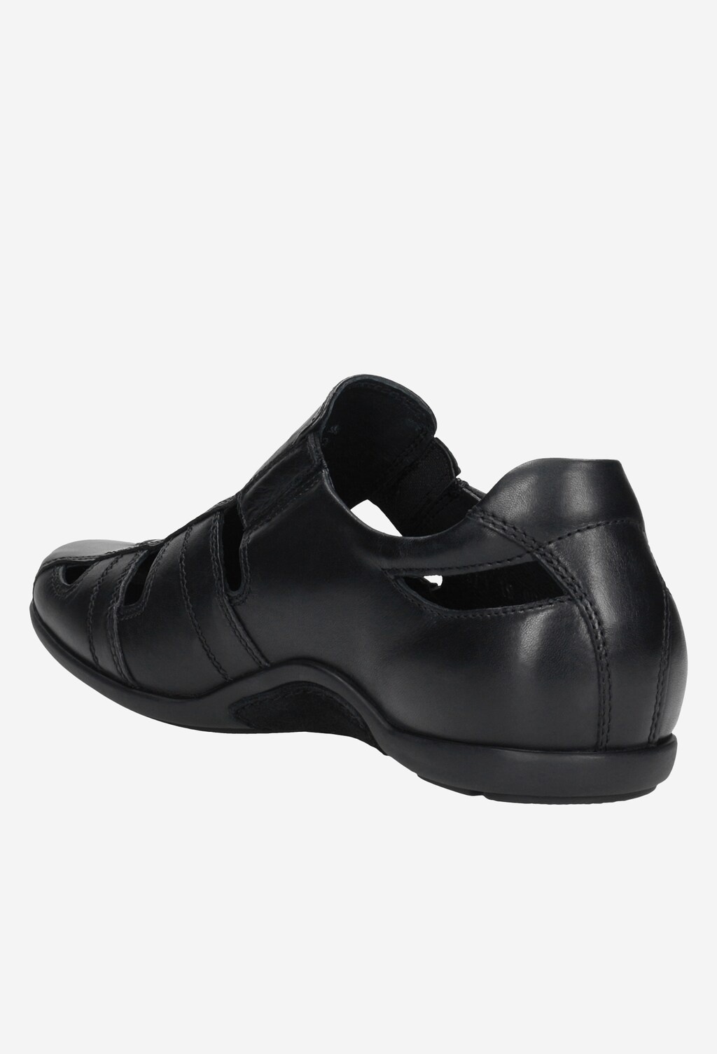 Czarne wygodne półbuty męskie 9063-51 Widok 3