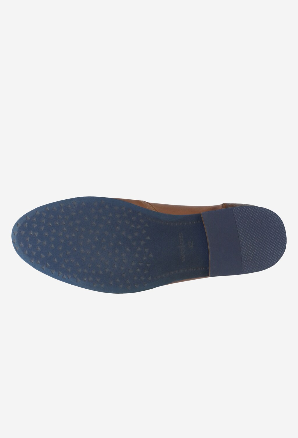 Pánske poltopánky na bežný deň z hnedej prírodnej kože 10011-73 Widok 5