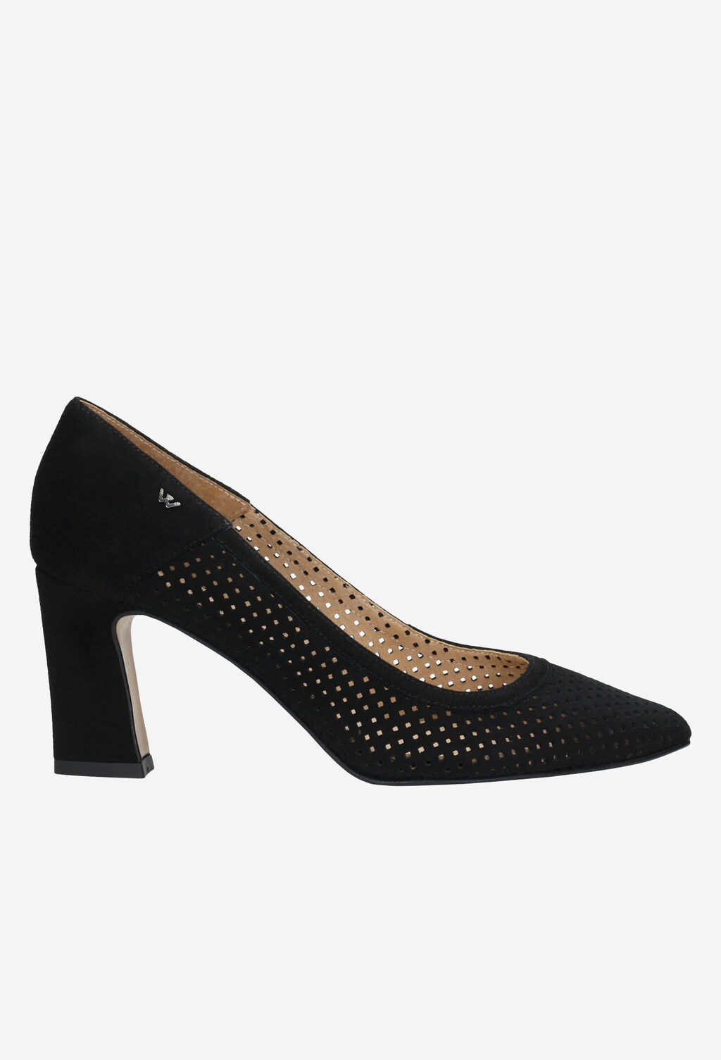 Czarne wygodne czółenka damskie 35029-61 Widok 2