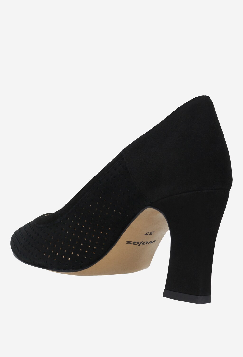 Czarne wygodne czółenka damskie 35029-61 Widok 4