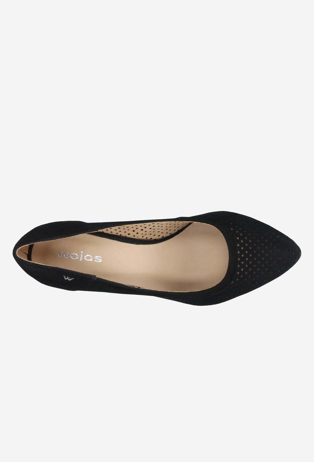 Czarne wygodne czółenka damskie 35029-61 Widok 5