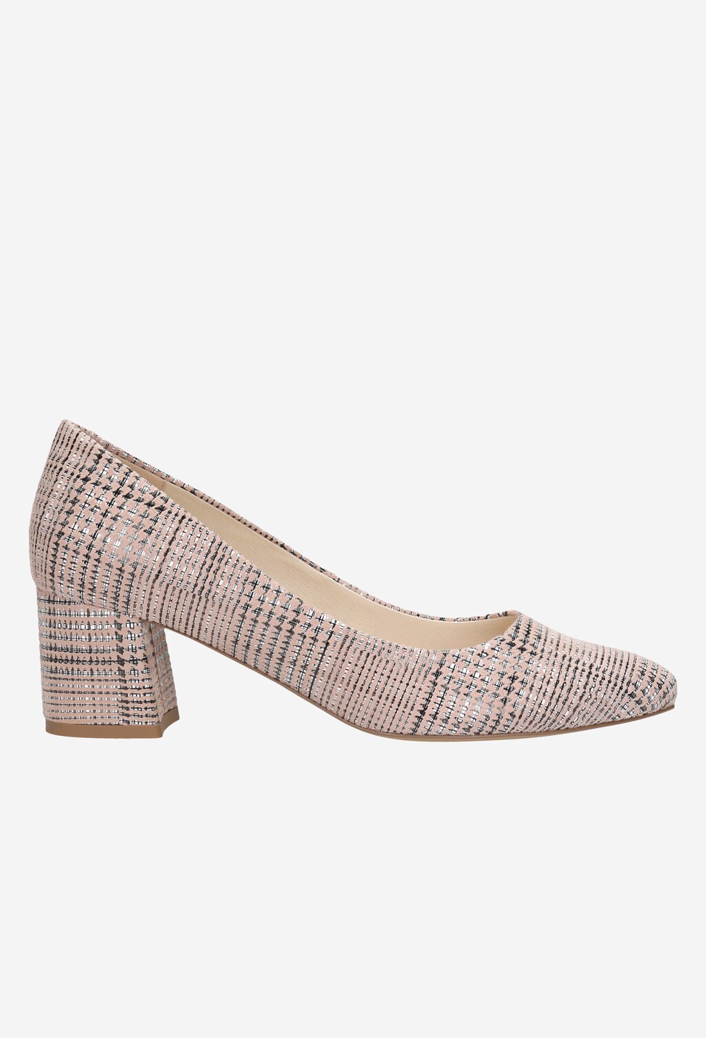 Różowe unikatowe czółenka damskie 35016-64 Widok 2