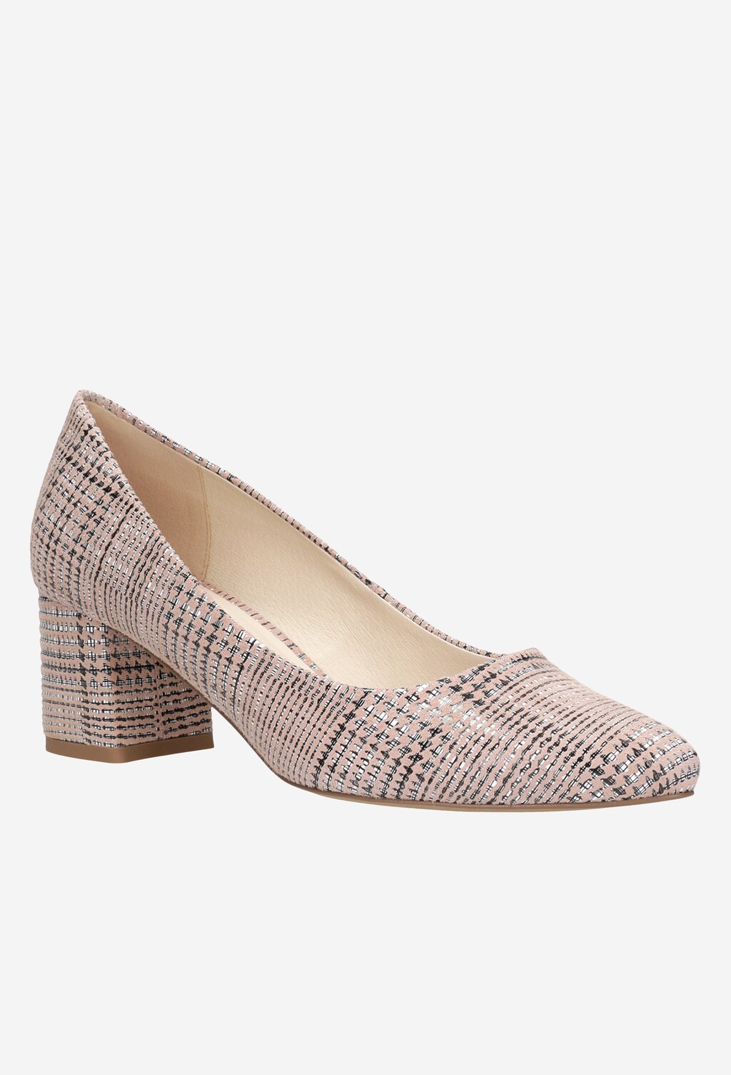 Różowe unikatowe czółenka damskie 35016-64 Widok 3