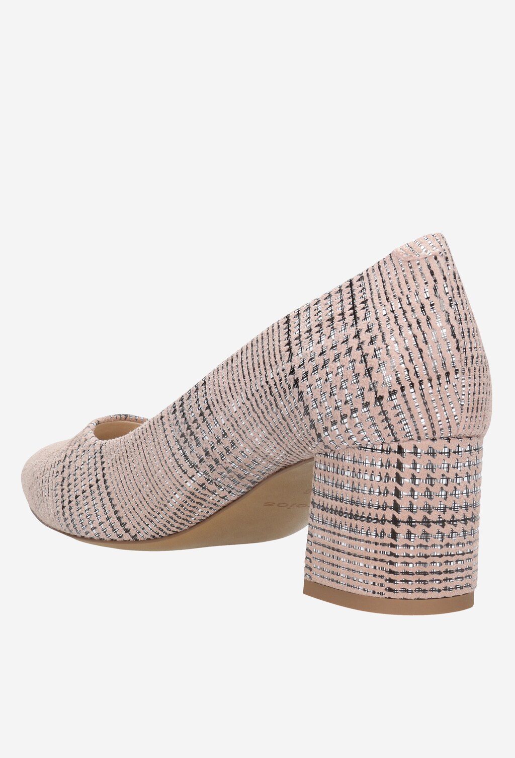 Różowe unikatowe czółenka damskie 35016-64 Widok 4