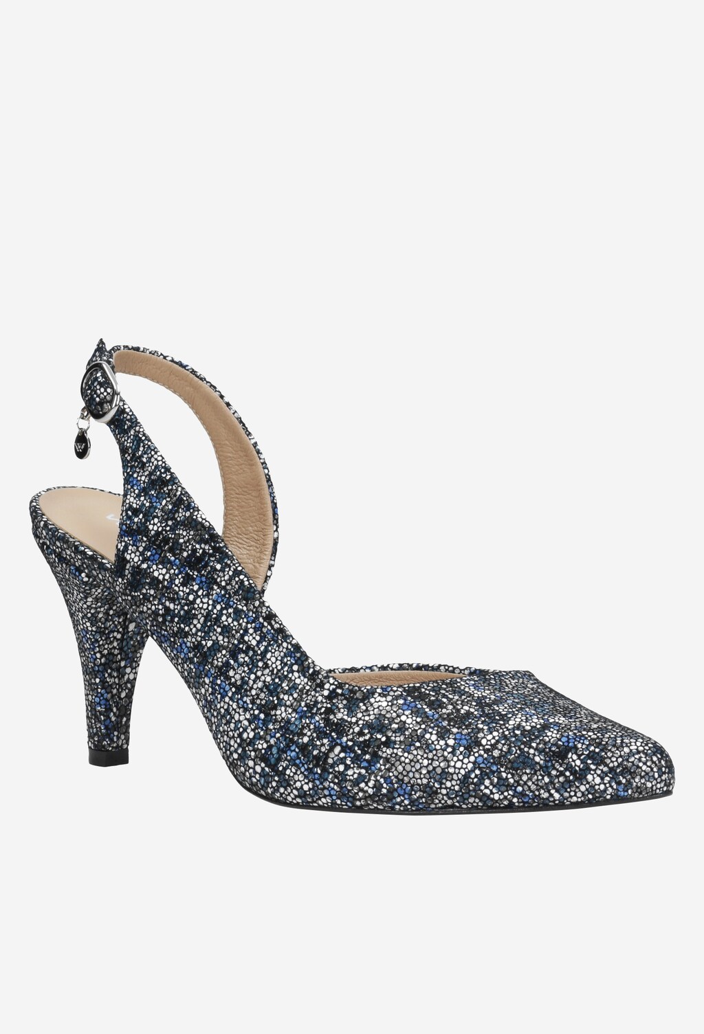 Elegantné kožené dámske lodičky v multicolor farbe 35032-66 Widok 2