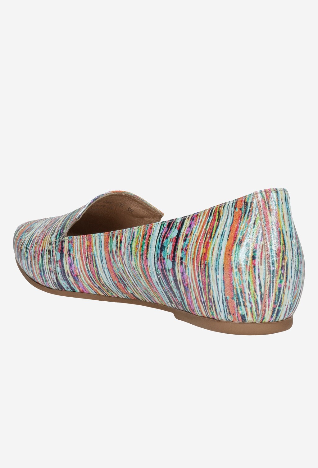 Poltopánky dámske ako kožená vychádzková obuv multicolor 45003-65 Widok 3