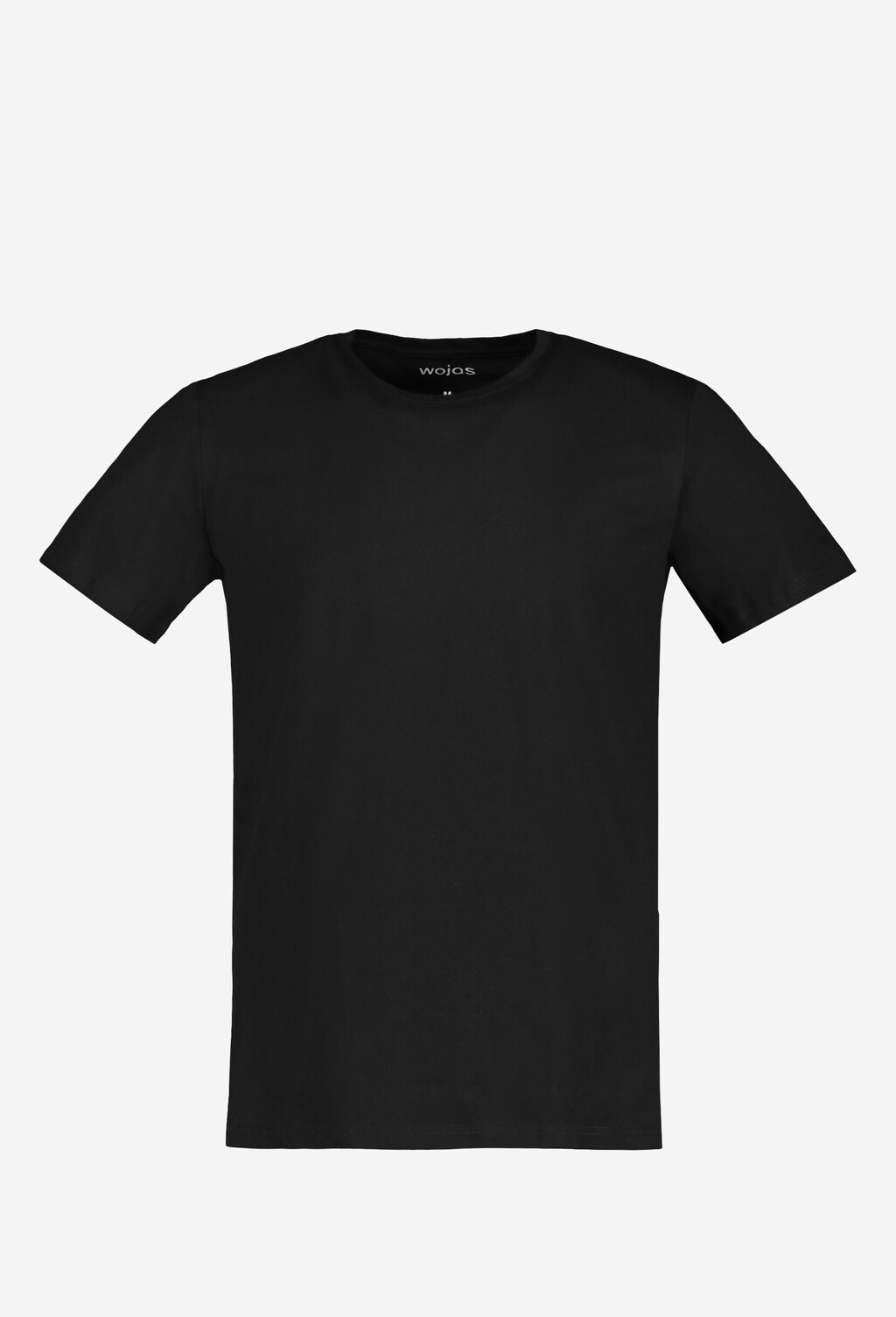 Jednoduché černé pánské tričko s krátkým rukávem 98001-81 Widok 1