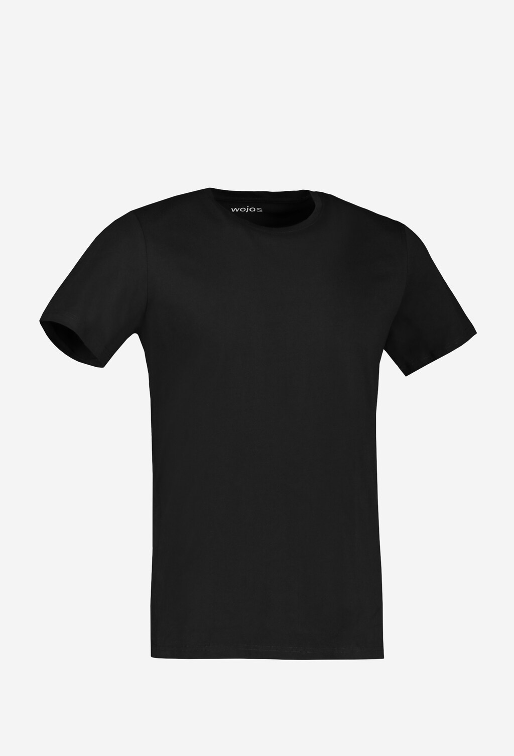 Jednoduché černé pánské tričko s krátkým rukávem 98001-81 Widok 2