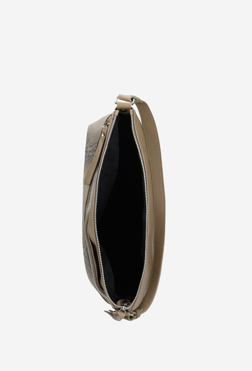 Beżowa torebka z krokodylim motywem 80028-54 Widok 6