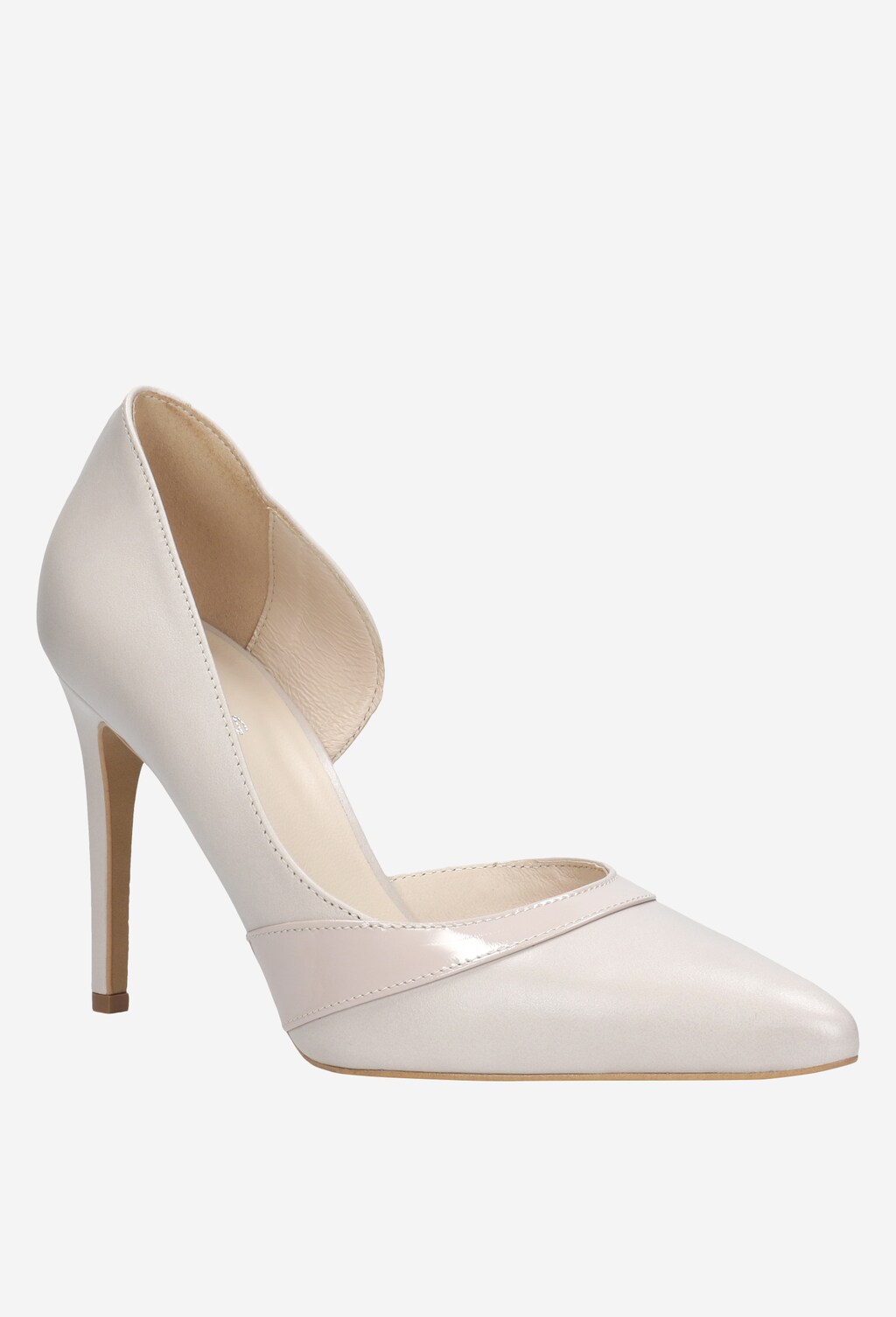 Eleganckie beżowe czółenka 35011-74 Widok 3