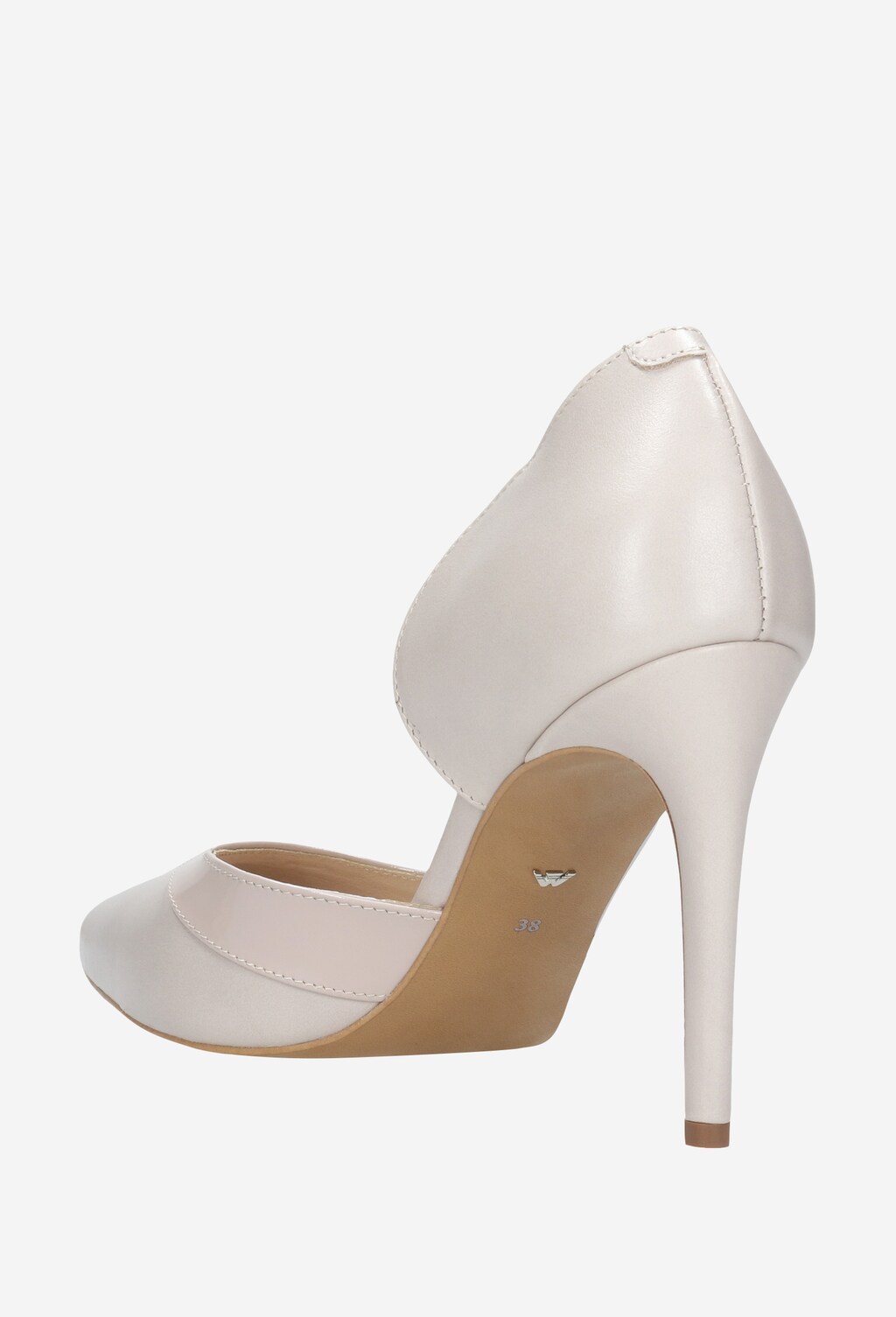 Eleganckie beżowe czółenka 35011-74 Widok 4