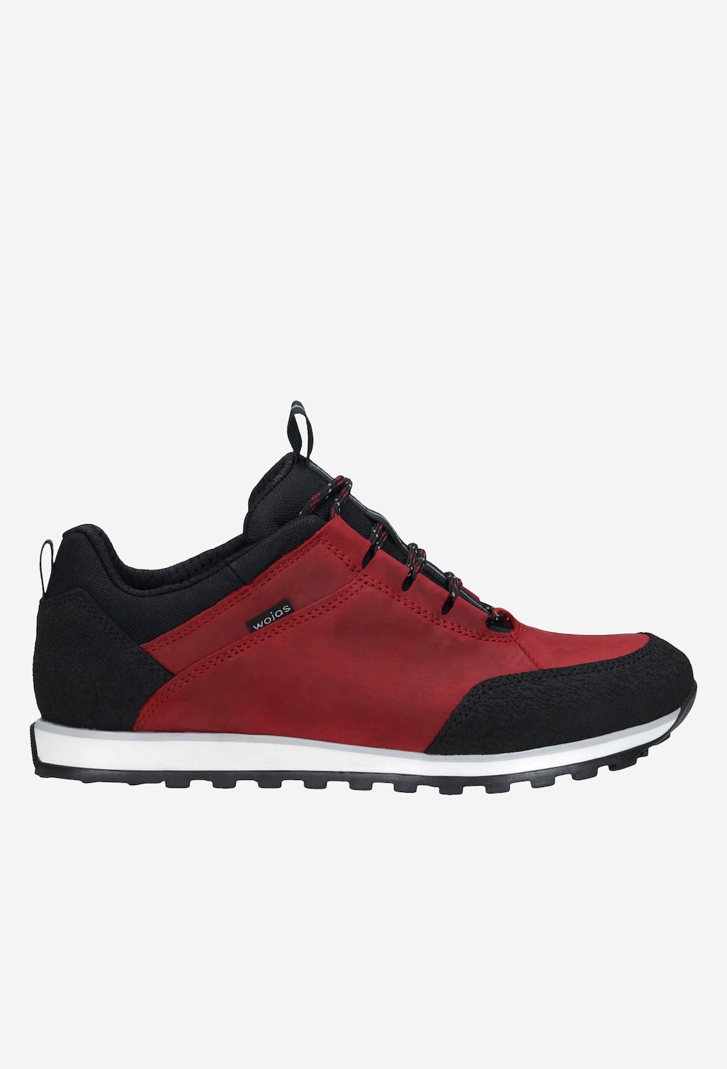 Czerwono-czarne trekkingowe półbuty damskie 46031-75 Widok 2