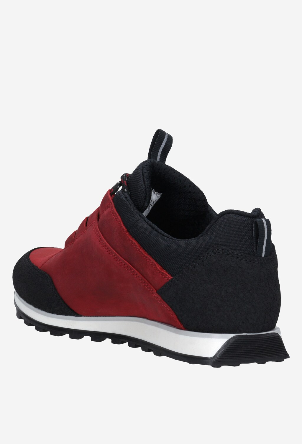 Czerwono-czarne trekkingowe półbuty damskie 46031-75 Widok 4