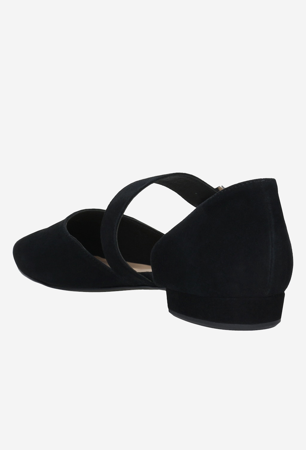 Czarne baleriny z ozdobnym zapięciem 44011-61 Widok 3