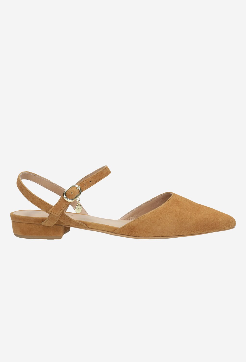 Jasnobrązowe sandały damskie z noskiem w szpic 44012-63 Widok 1