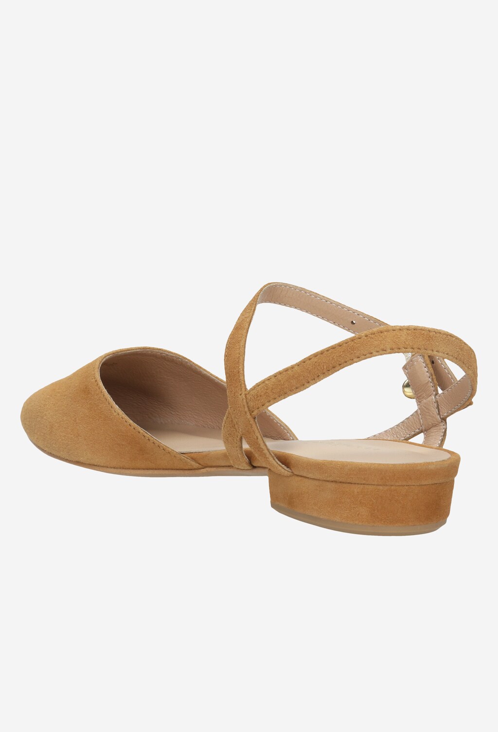 Jasnobrązowe sandały damskie z noskiem w szpic 44012-63 Widok 3